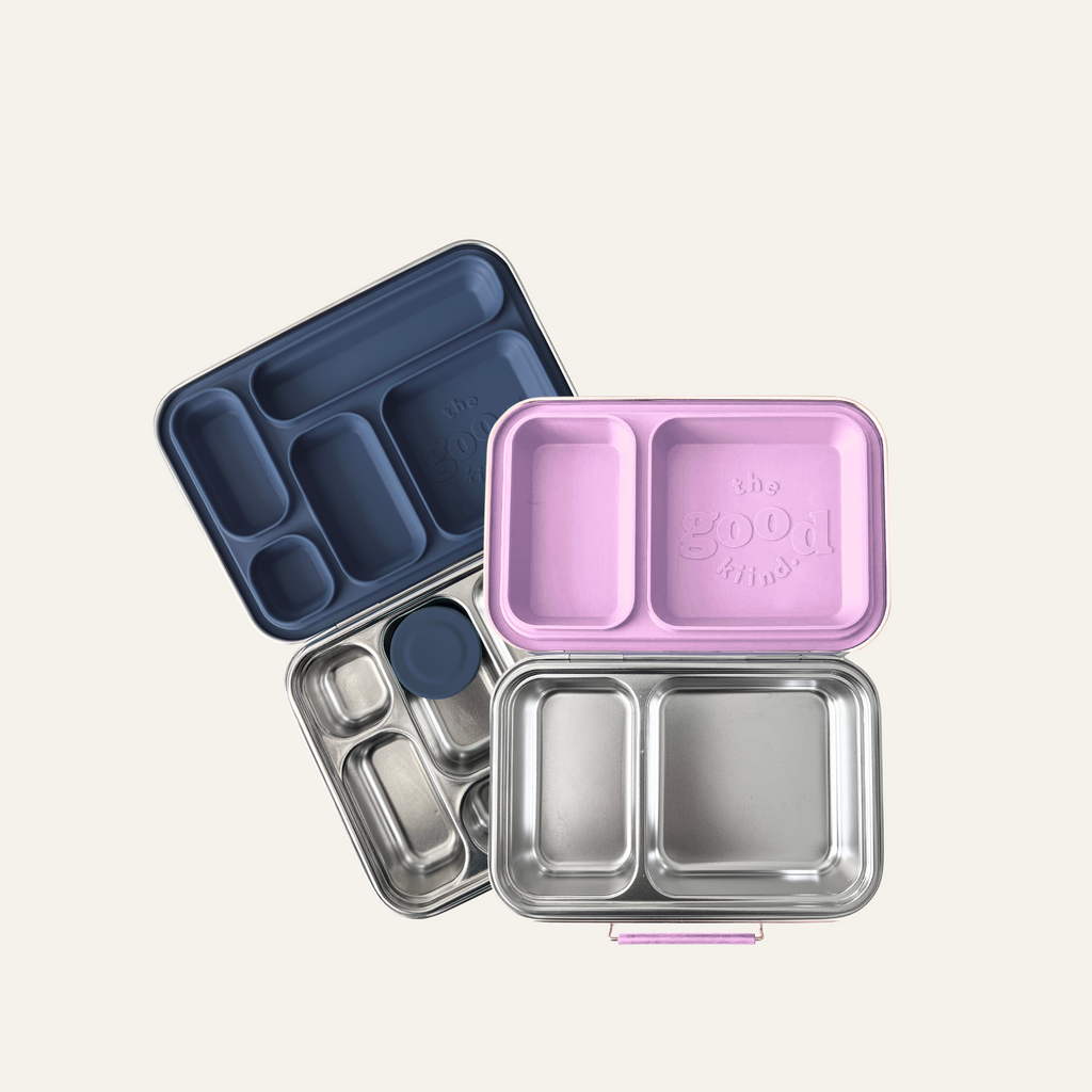 The Good Kiind Bundle: The Snacker™ + The Explorer™ Navy Explorer + Lavender Snacker | Playroom Avenue