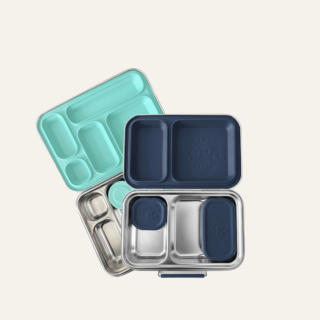 The Good Kiind Bundle: The Snacker™ + The Explorer™ Mint Explorer + Navy Snacker | Playroom Avenue