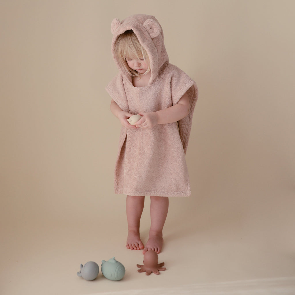 Mushie Bear Poncho Towel | Playroom Avenue