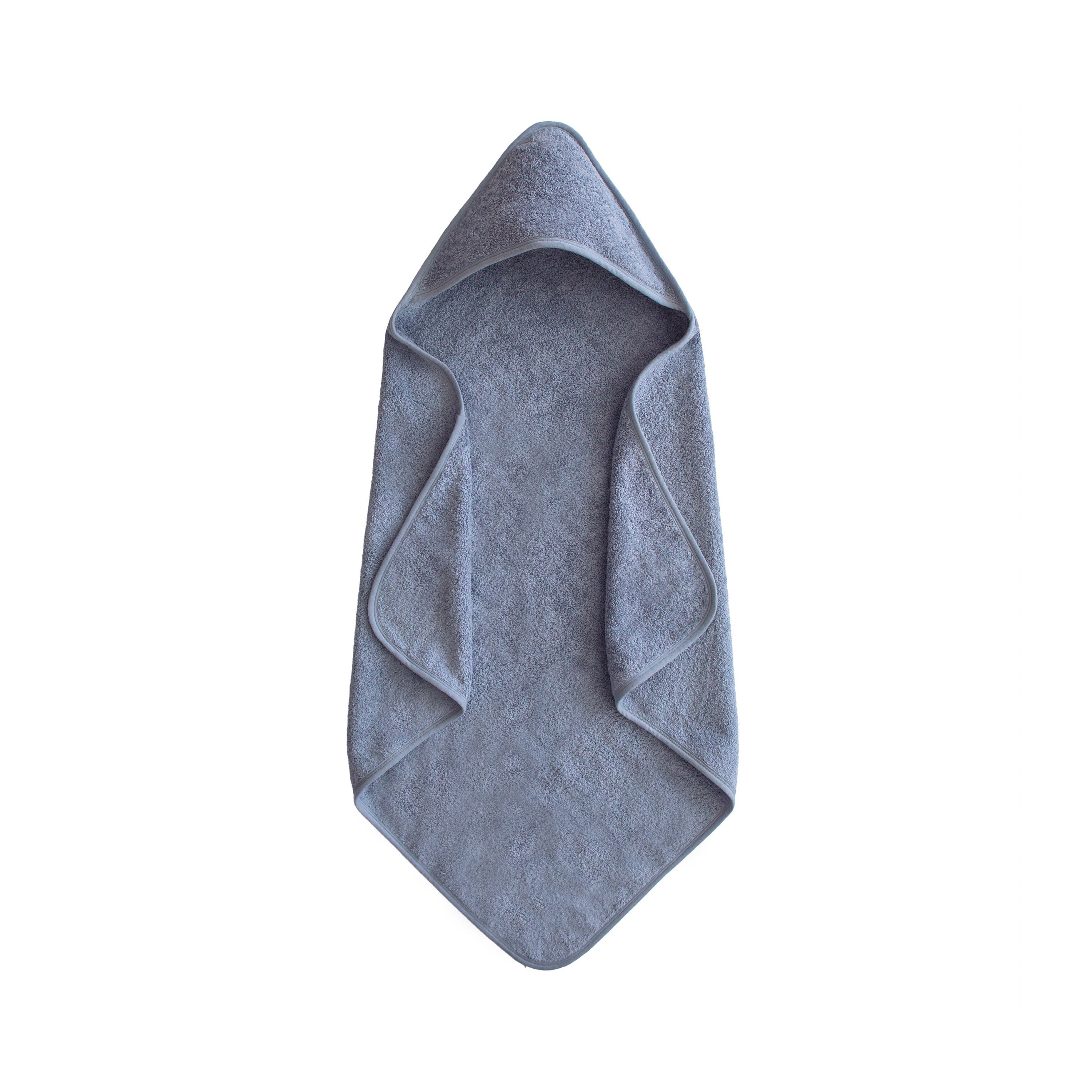 Mushie Organic Cotton Baby Hooded Towel Tradewinds | Playroom Avenue