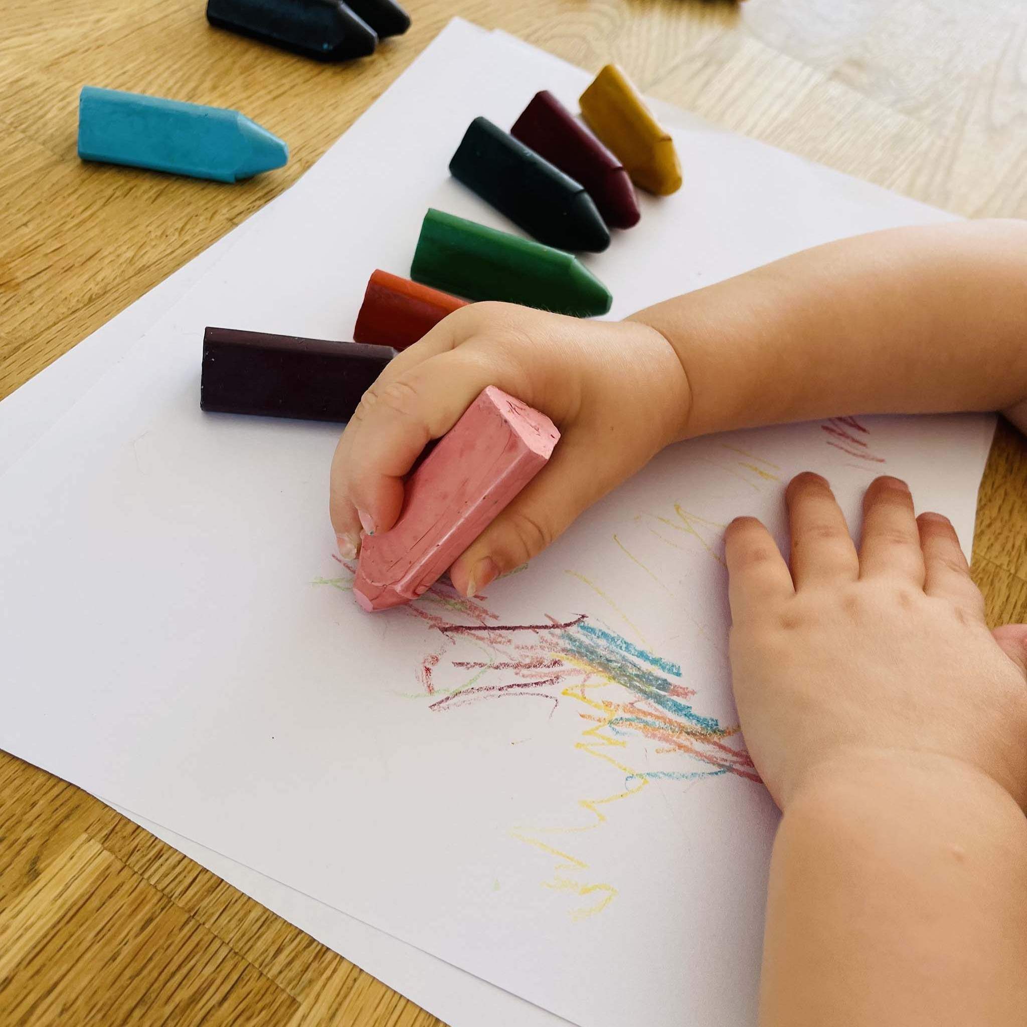 Honeysticks Beeswax Crayons Triangles 8pk | Playroom Avenue