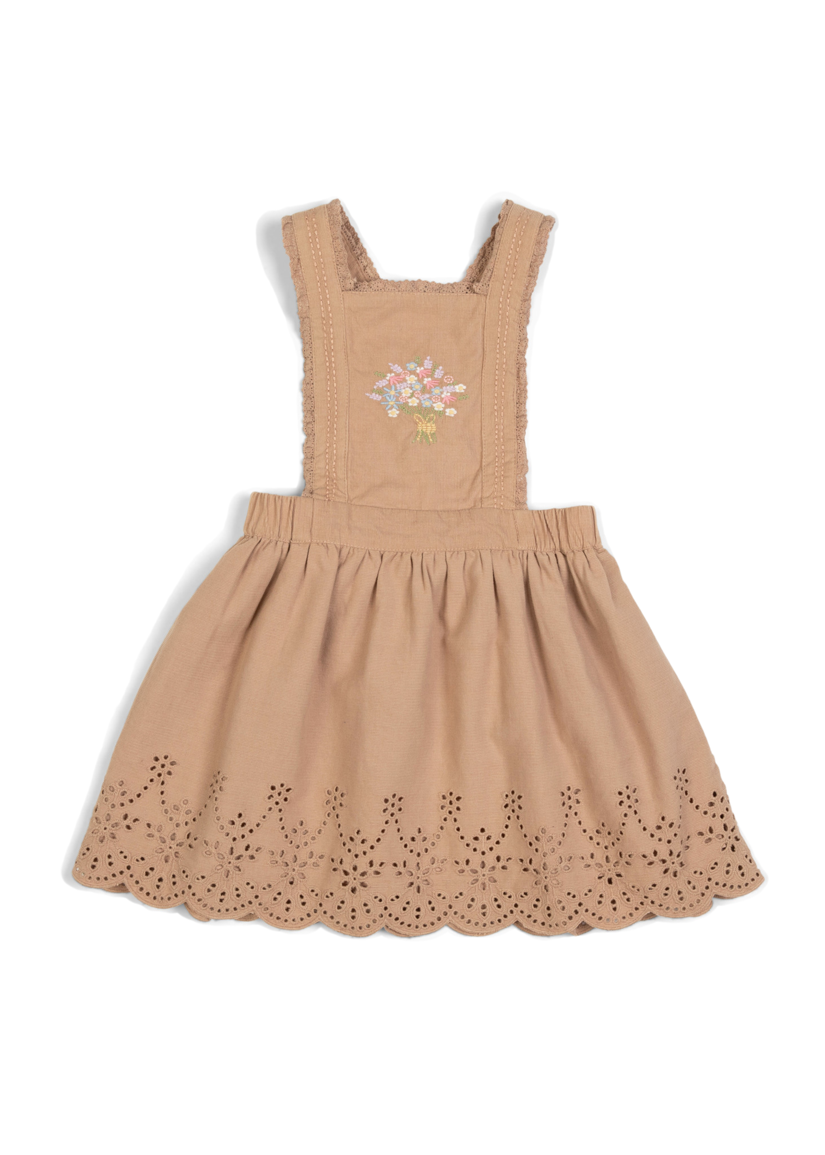 La Petit Lapin Elea | Corduroy Cotton Anglaise Dress | Wistful Mauve | Playroom Avenue
