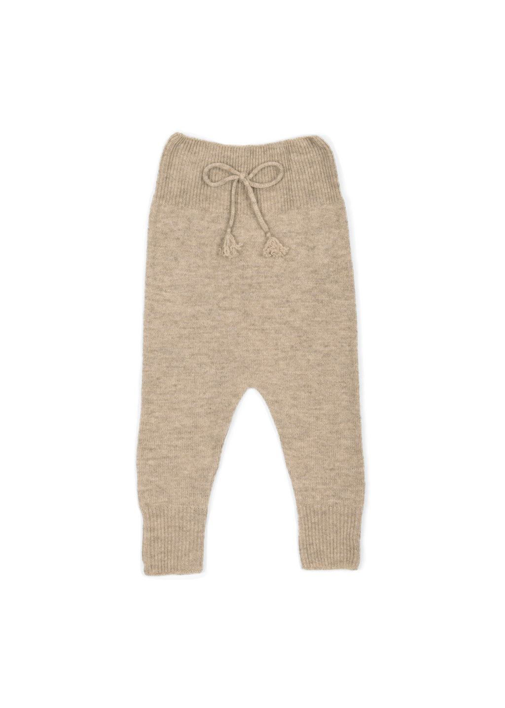 La Petit Lapin Cashmere Footless Leggings | Beige | Playroom Avenue