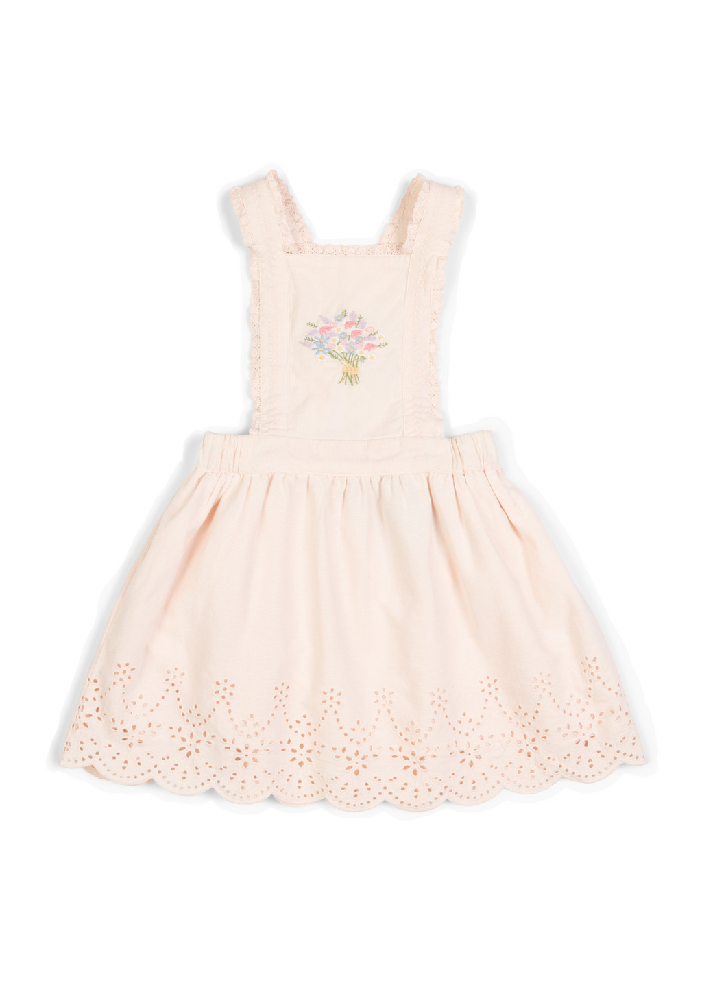 La Petit Lapin Elea | Corduroy Cotton Anglaise Dress | Primrose | Playroom Avenue