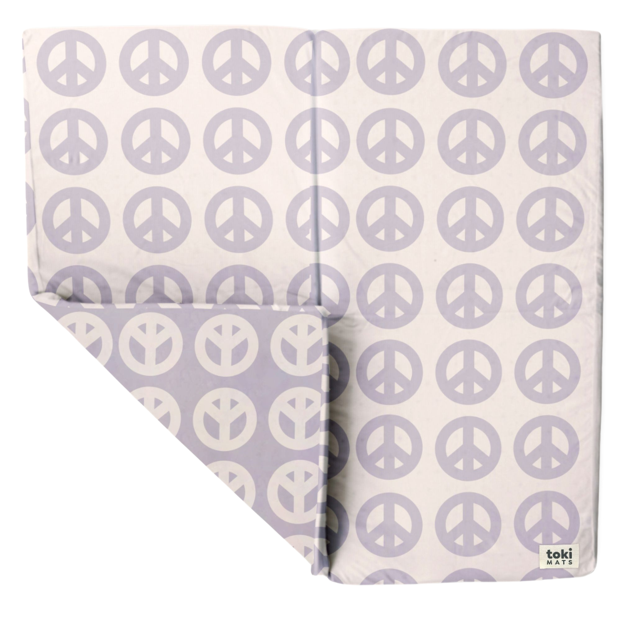 Toki Kids Peace Sign Organic Cotton Mat Standard | Playroom Avenue