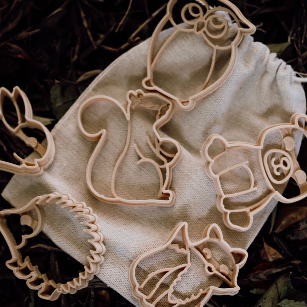 Mini Woodland Animals Eco Cutter Set (6 Pieces) | Playroom Avenue