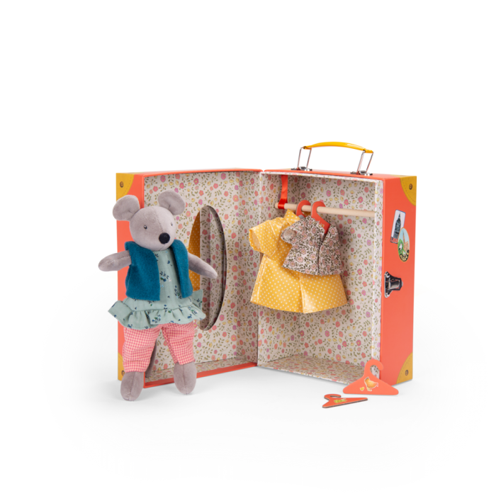 Moulin Roty Nini Little Wardrobe Suitcase - The Big Family | Playroom Avenue