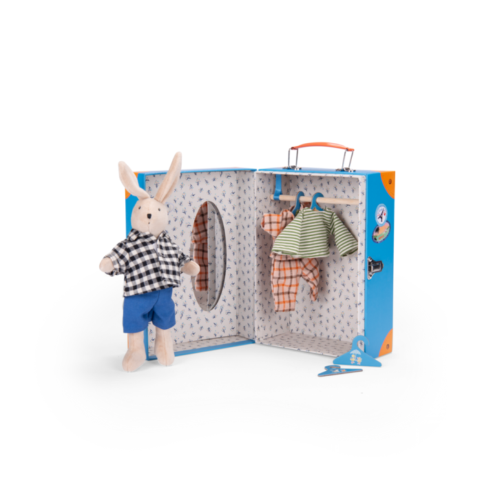 Moulin Roty Sylvain Little Wardrobe Suitcase - The Big Family | Playroom Avenue