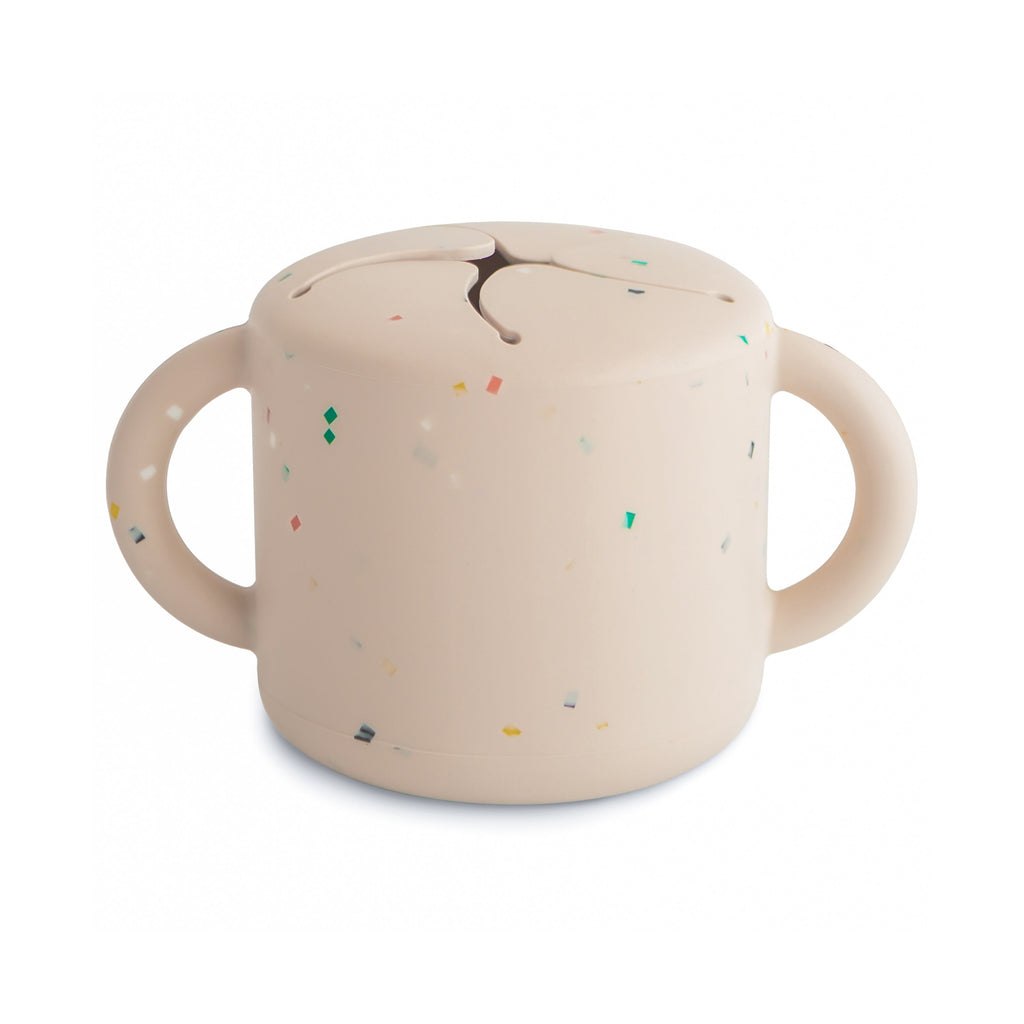 Mushie Snack Cup Vanilla Confetti | Playroom Avenue