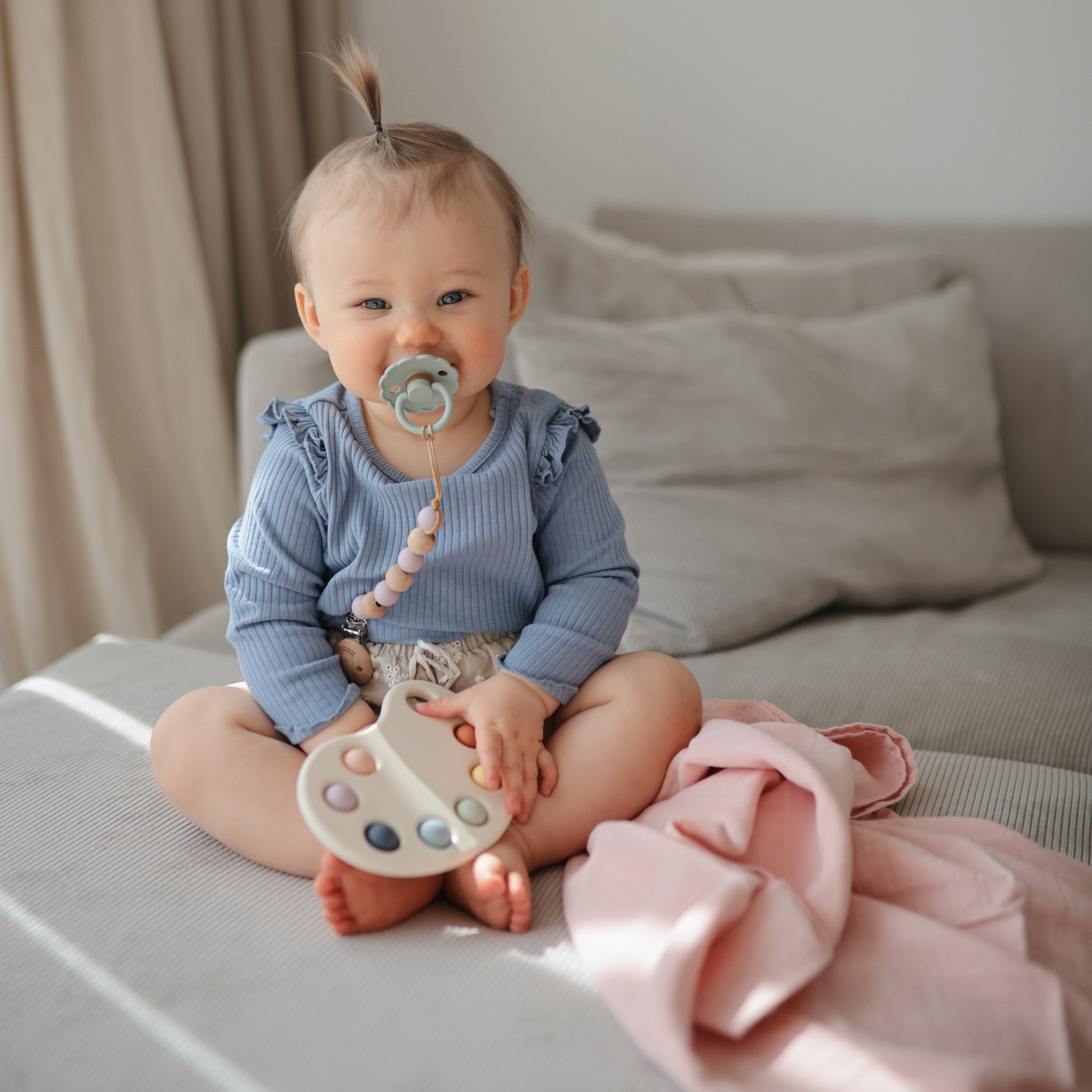 Mushie Organic Cotton Muslin Cloths 3-Pack | Playroom Avenue