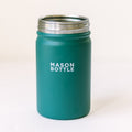 Mason Bottle Stainless Steel Mason Jar, 16oz Rainforest Green | Playroom Avenue