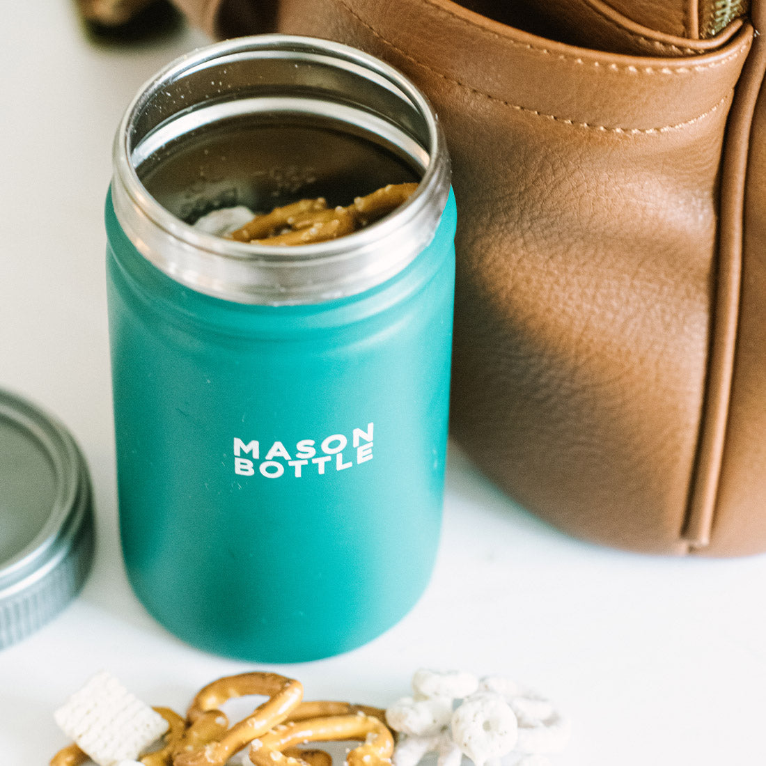 Mason Bottle Stainless Steel Mason Jar, 16oz | Playroom Avenue