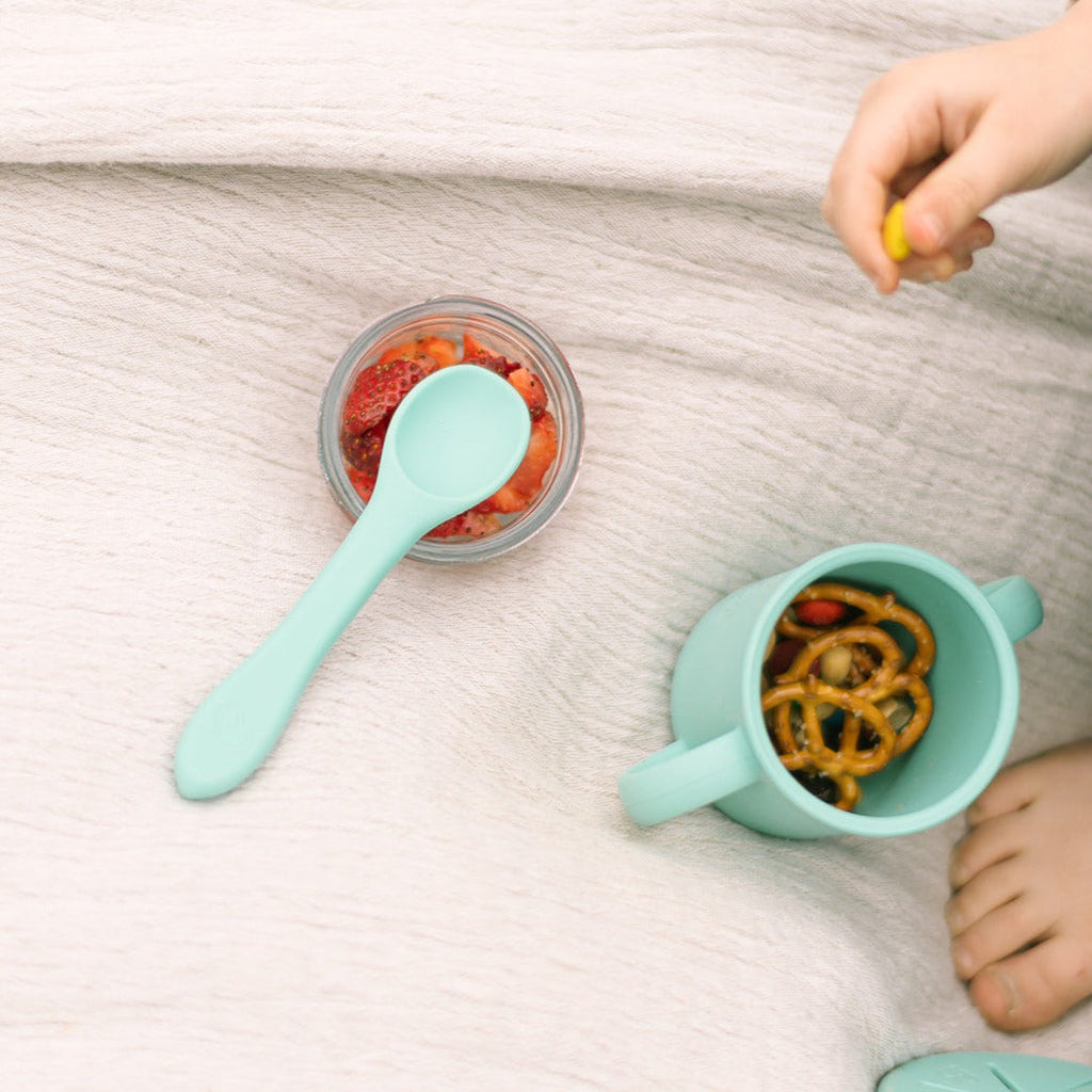Mason Bottle Silicone Spoon Set | Playroom Avenue