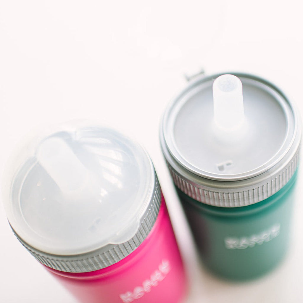 Mason Bottle Stainless Steel Straw Cup, 16oz | Playroom Avenue