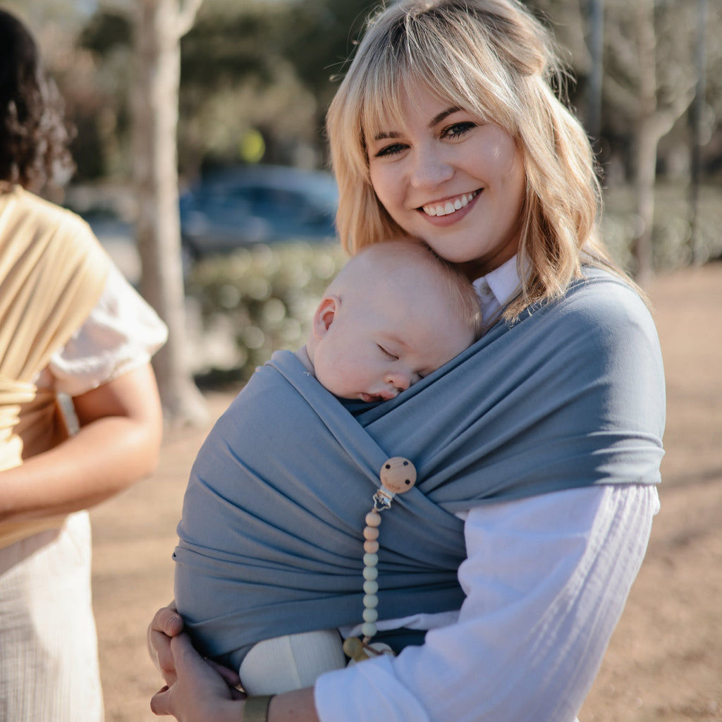 Mushie Silicone Pacifier Clip | Eva | Playroom Avenue