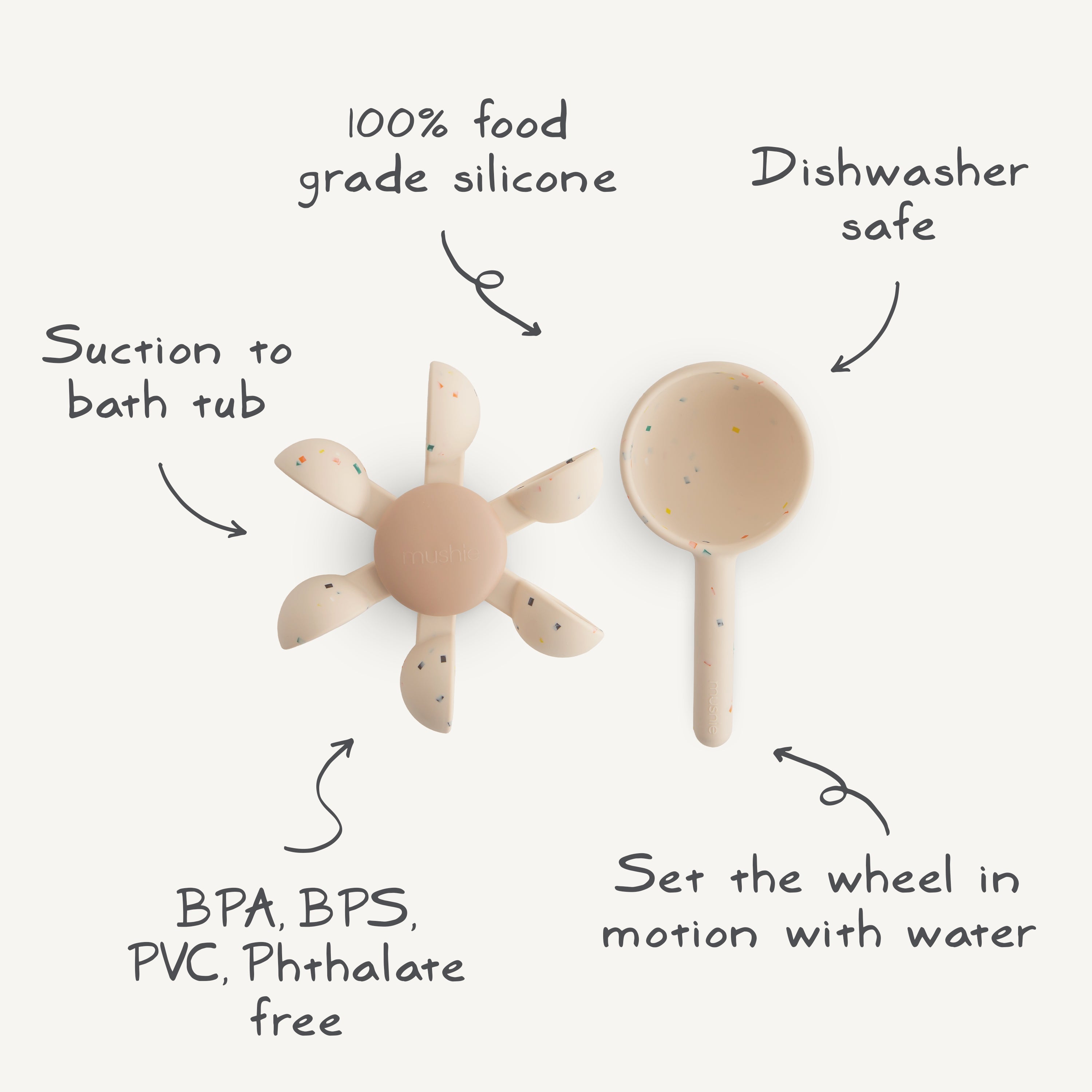 Mushie Water Wheel Bath Toy | Playroom Avenue