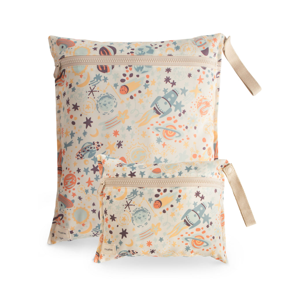 Mushie Water Resistant Wet Bag Space | Playroom Avenue