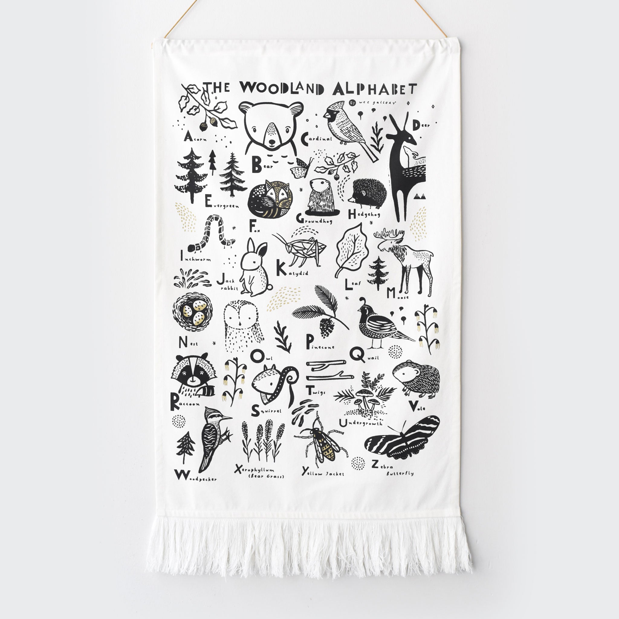Wee Gallery Woodland Alphabet Tapestry | Playroom Avenue
