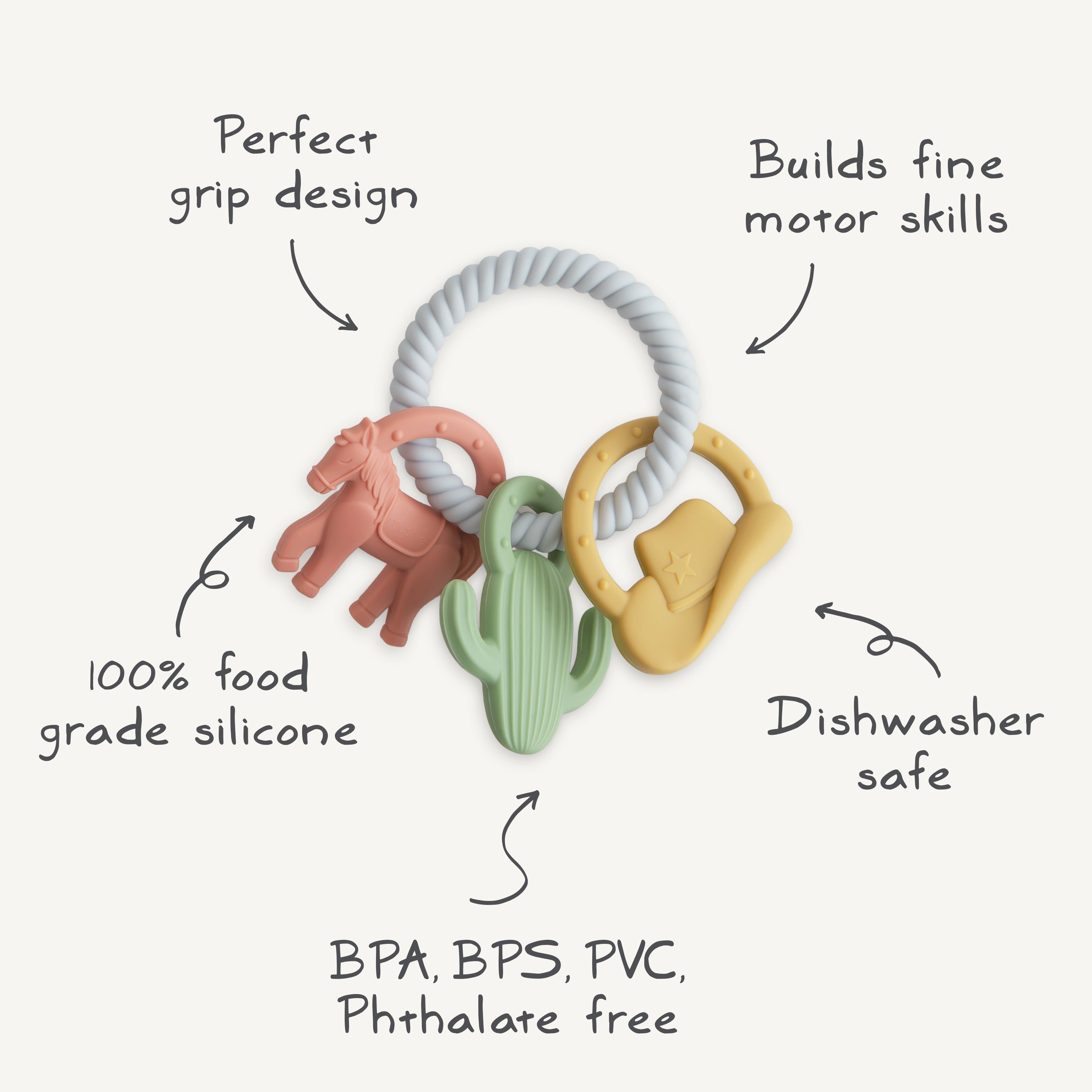 Mushie Teething Ring | Playroom Avenue