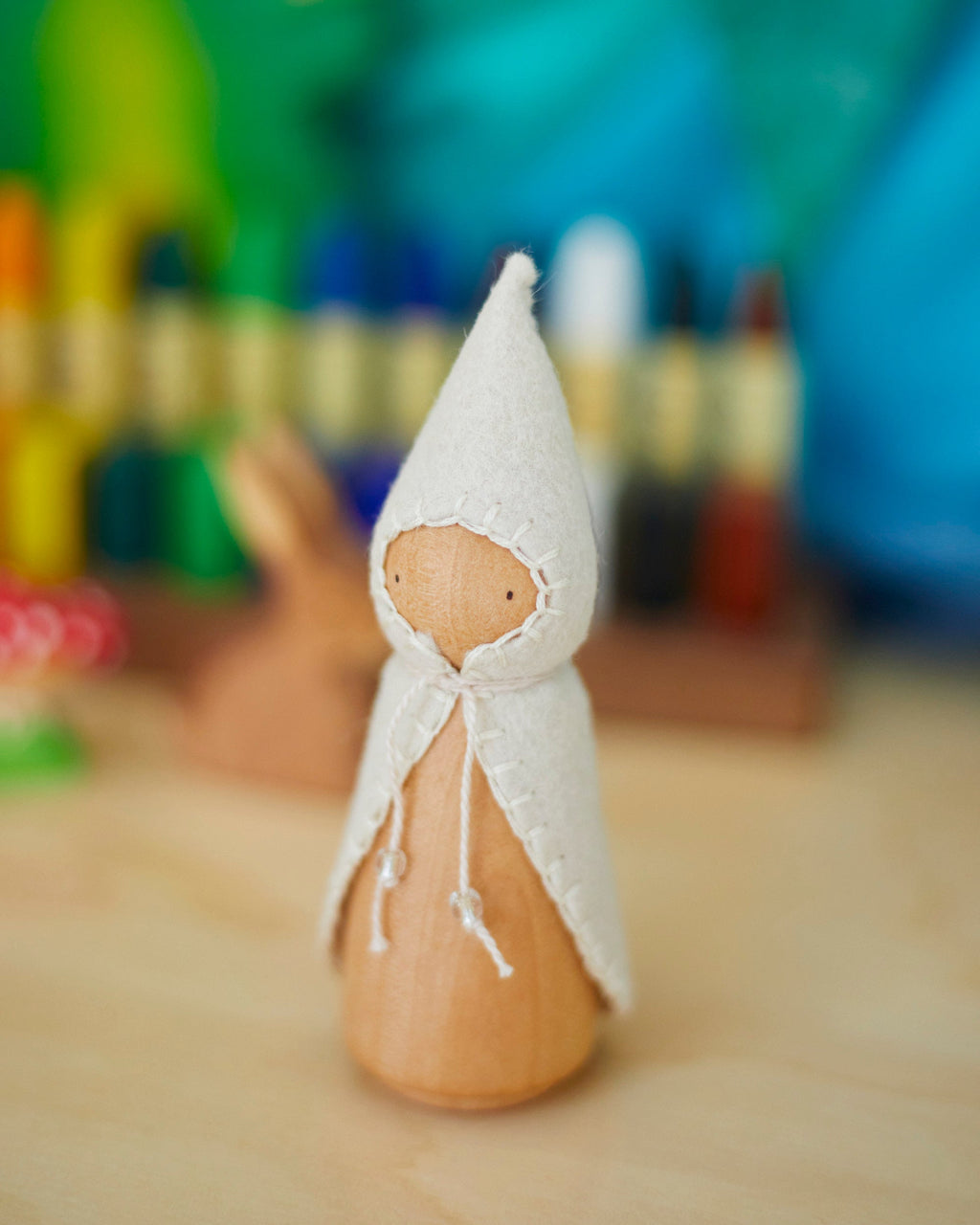 Wonderheart White Wooden Gnome | Playroom Avenue