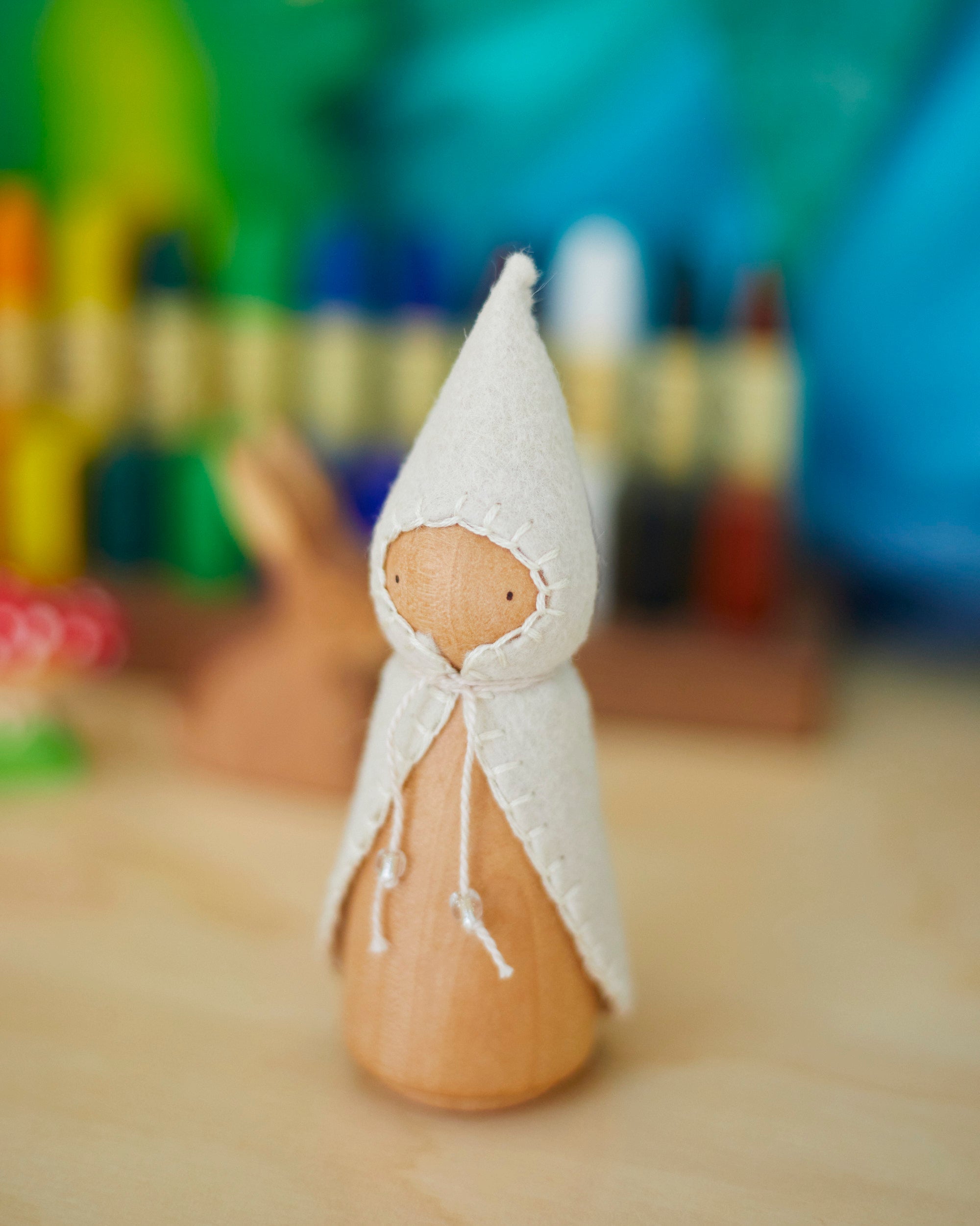 Wonderheart White Wooden Gnome | Playroom Avenue