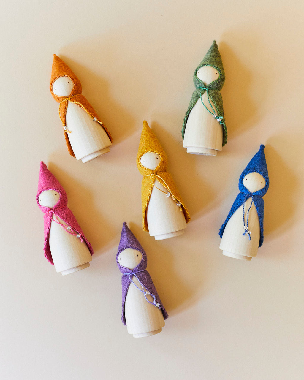 Wonderheart Rainbow Wooden Gnome Set | Playroom Avenue
