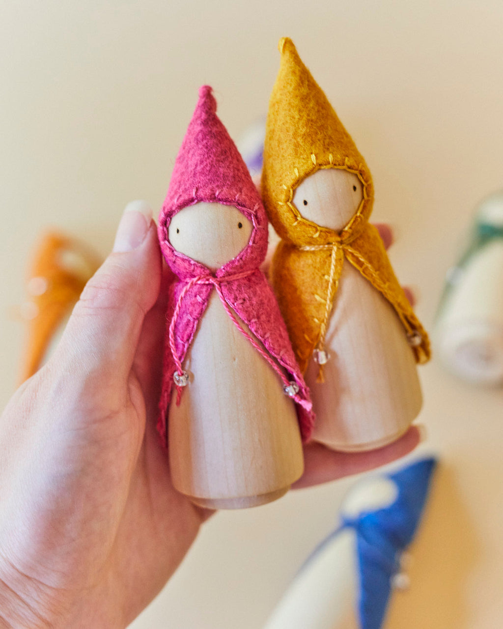 Wonderheart Pink Wooden Gnome | Playroom Avenue