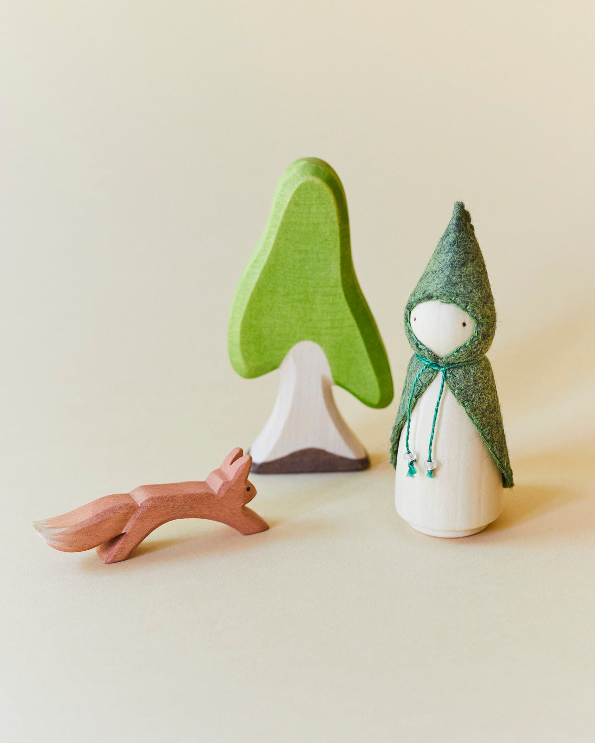 Wonderheart Green Wooden Gnome | Playroom Avenue
