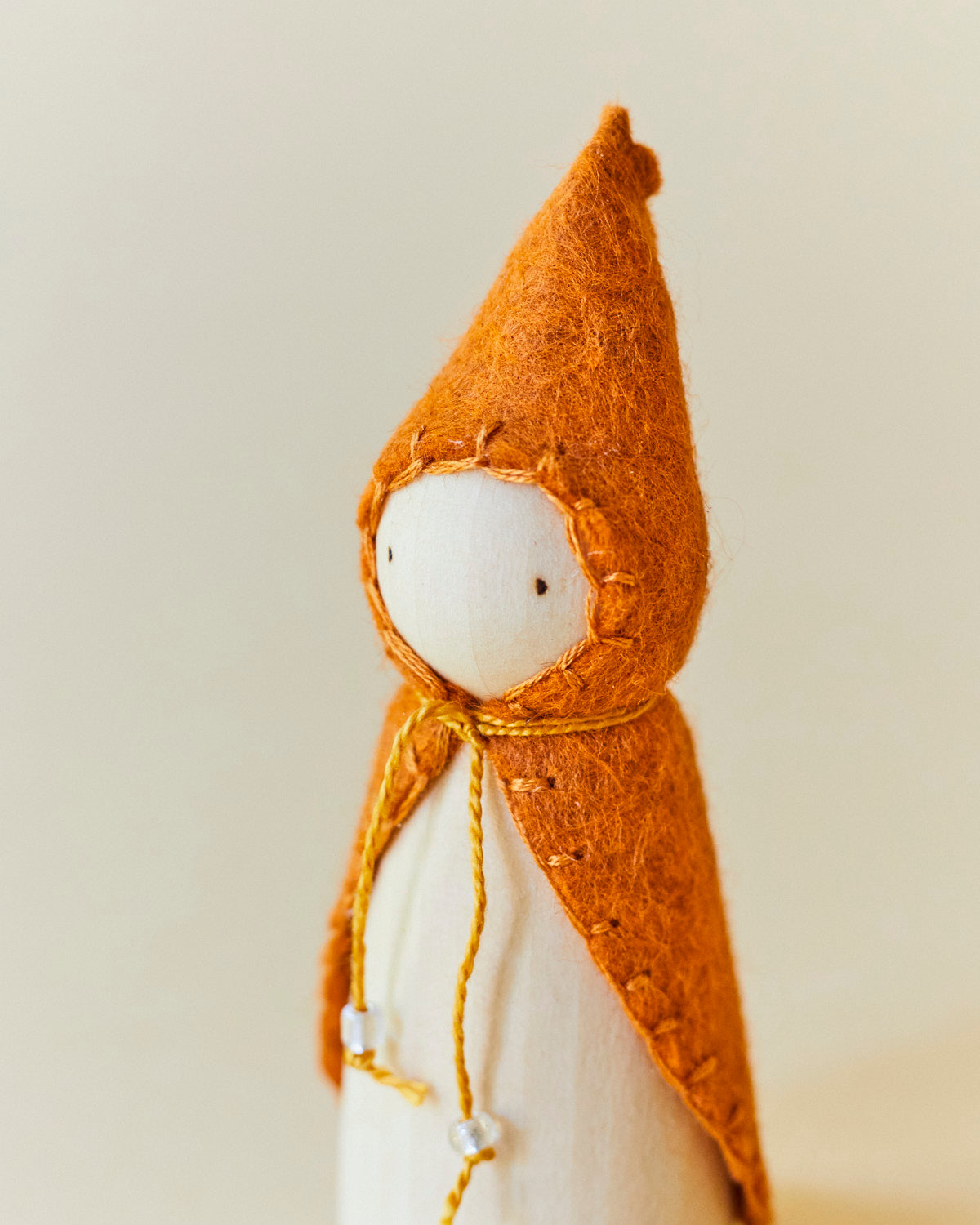 Wonderheart Orange Wooden Gnome | Playroom Avenue