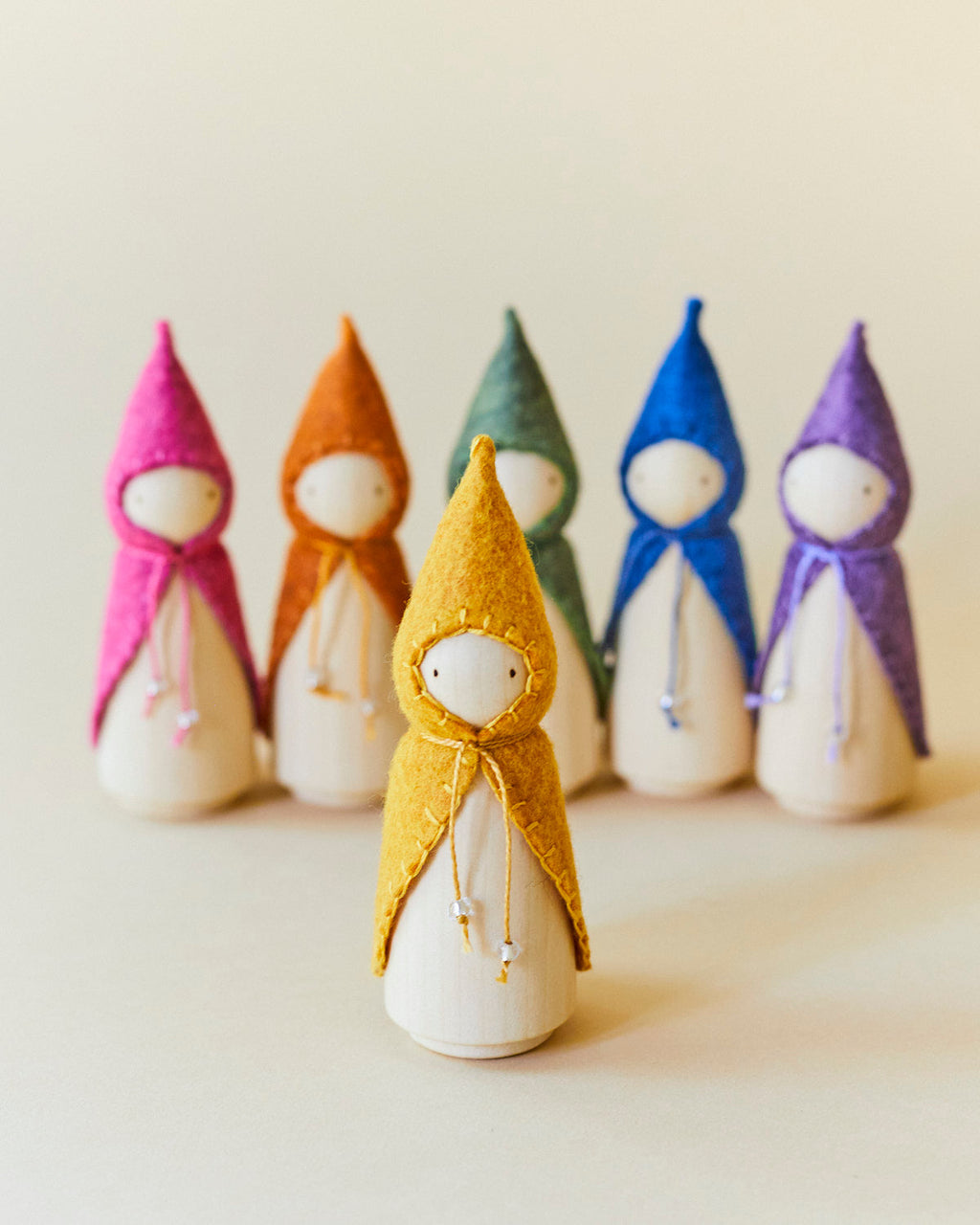 Wonderheart Orange Wooden Gnome | Playroom Avenue