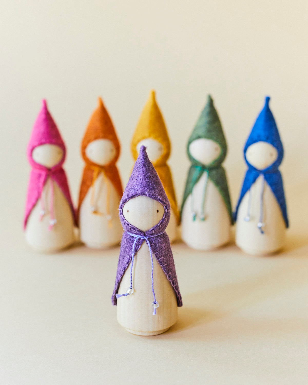 Wonderheart Orange Wooden Gnome | Playroom Avenue