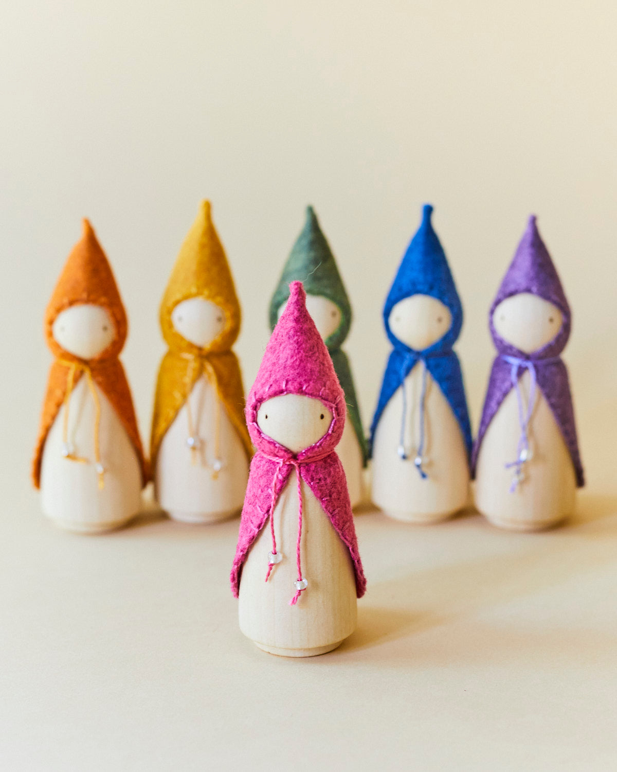 Wonderheart Orange Wooden Gnome | Playroom Avenue