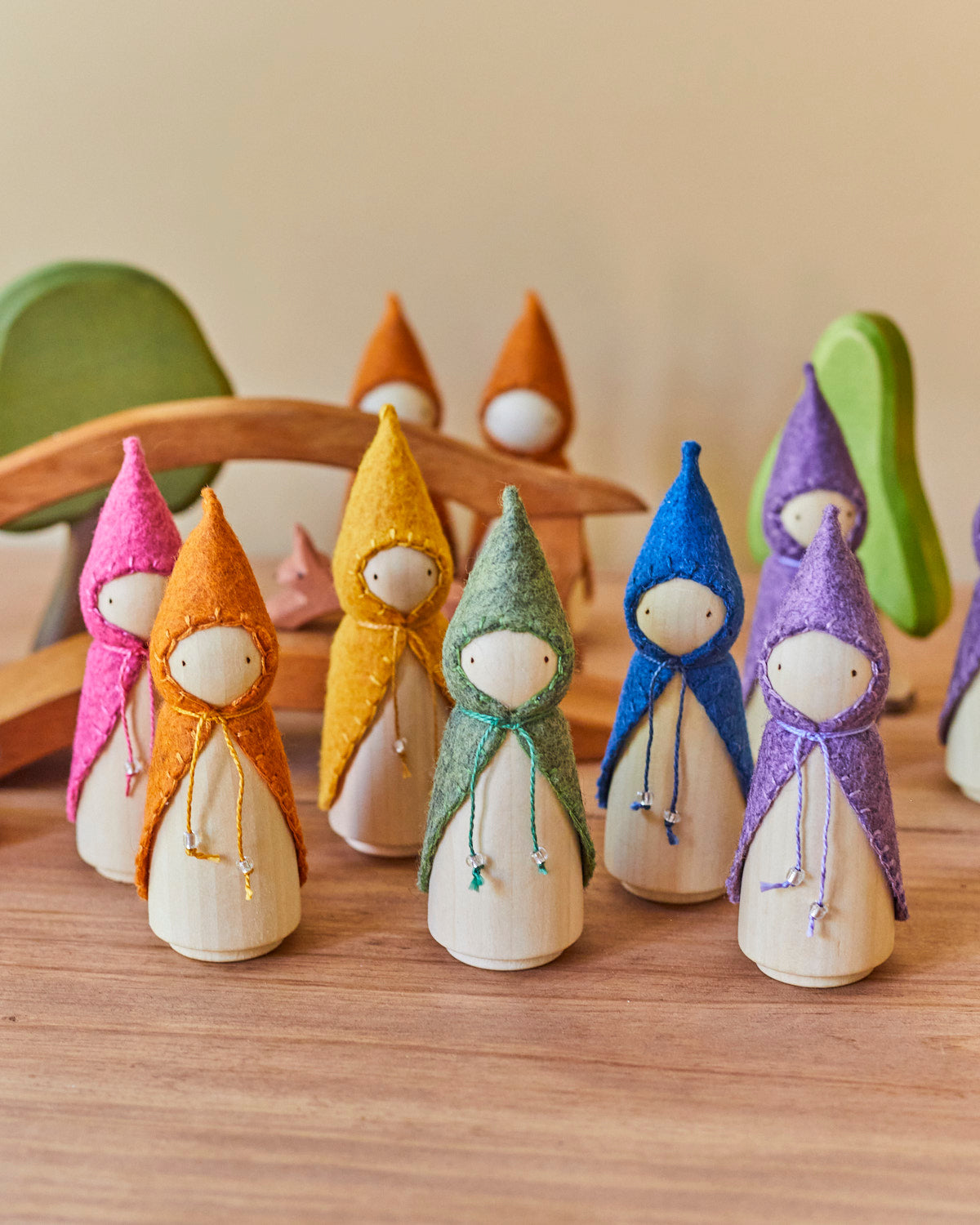 Wonderheart Yellow Wooden Gnome | Playroom Avenue