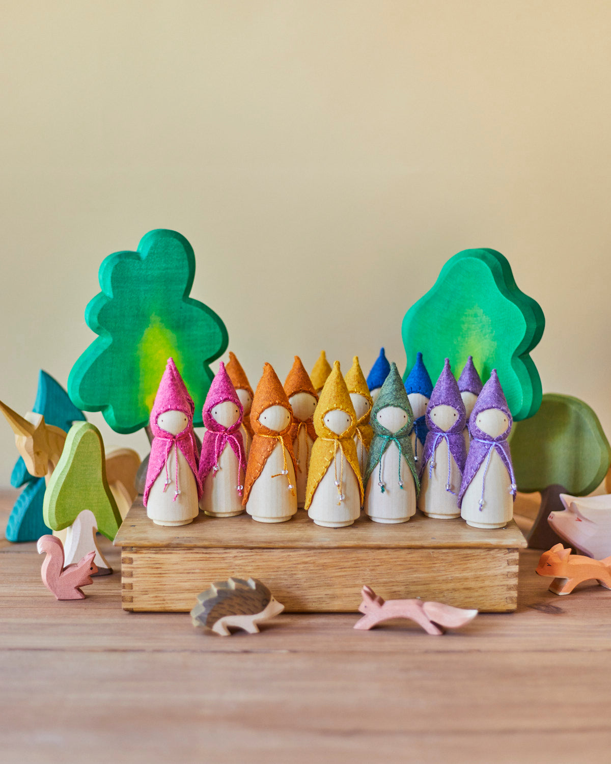 Wonderheart Yellow Wooden Gnome | Playroom Avenue