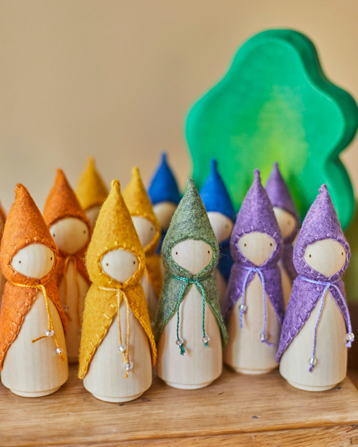 Wonderheart Orange Wooden Gnome | Playroom Avenue