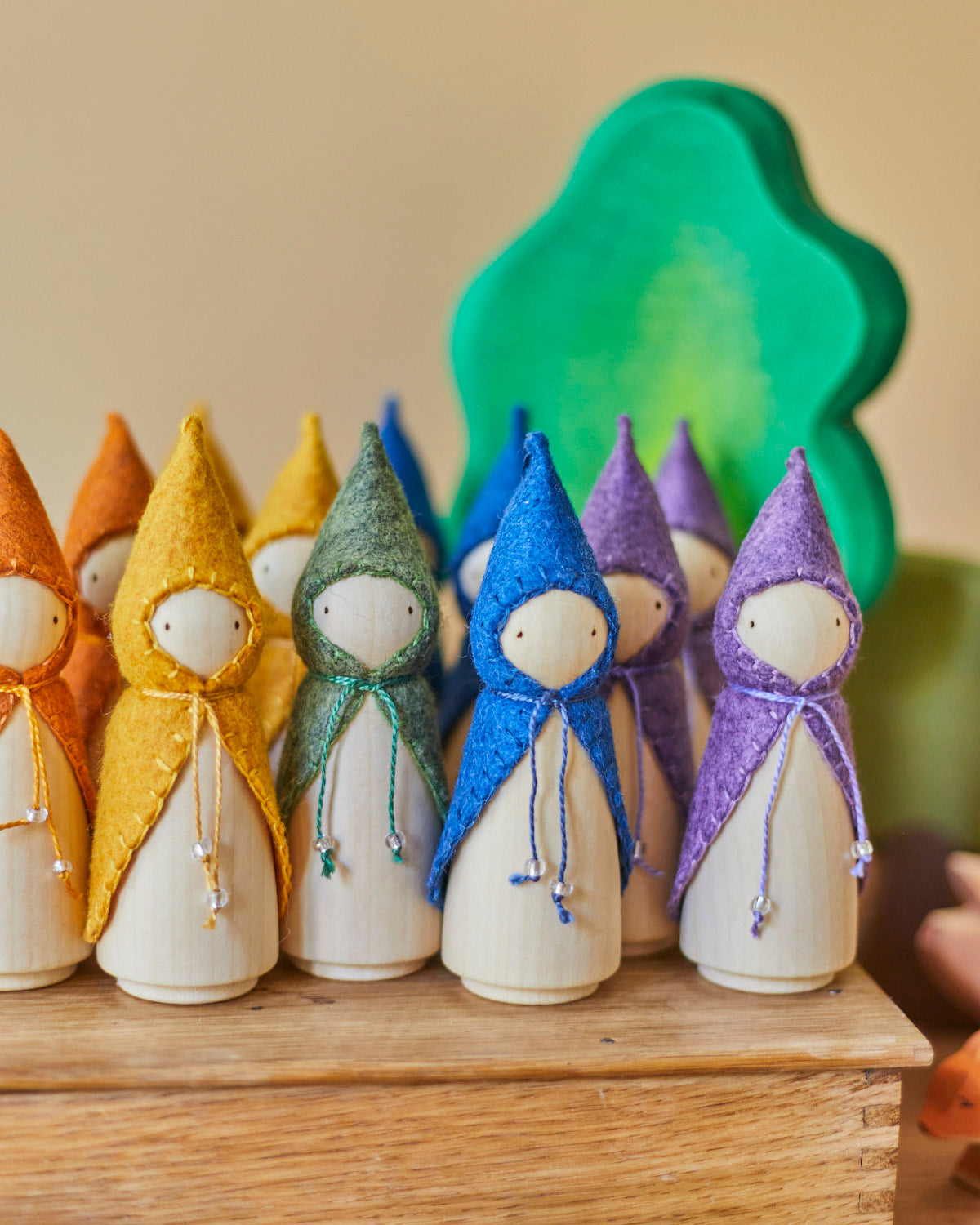 Wonderheart Rainbow Wooden Gnome Set | Playroom Avenue