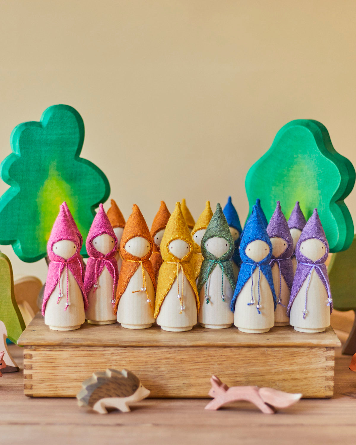 Wonderheart Green Wooden Gnome | Playroom Avenue