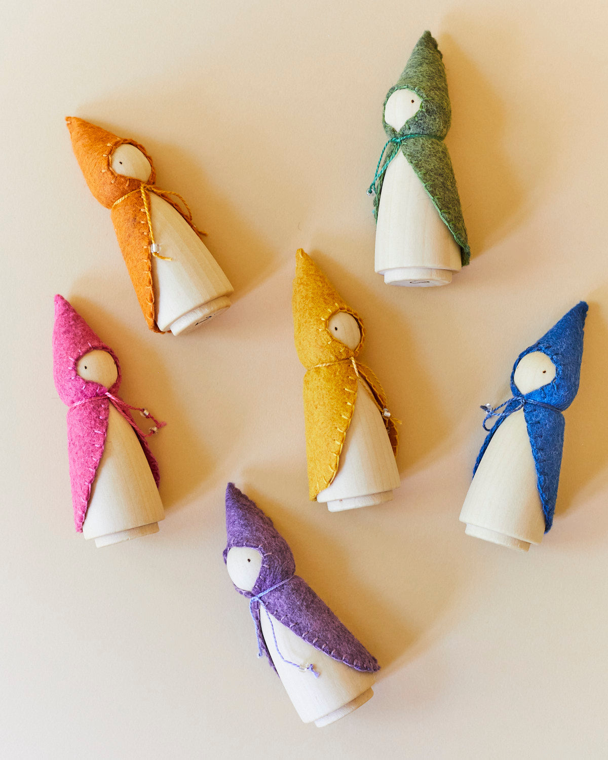 Wonderheart Orange Wooden Gnome | Playroom Avenue