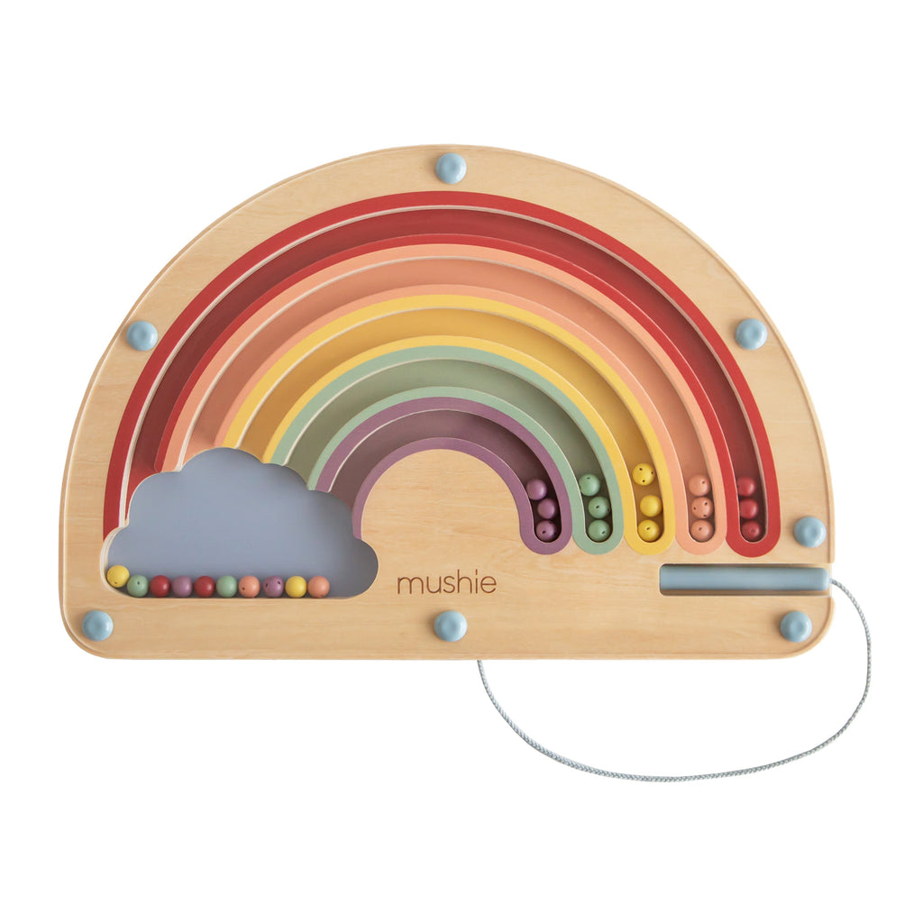Mushie Wooden Magnetic Rainbow Maze | Playroom Avenue