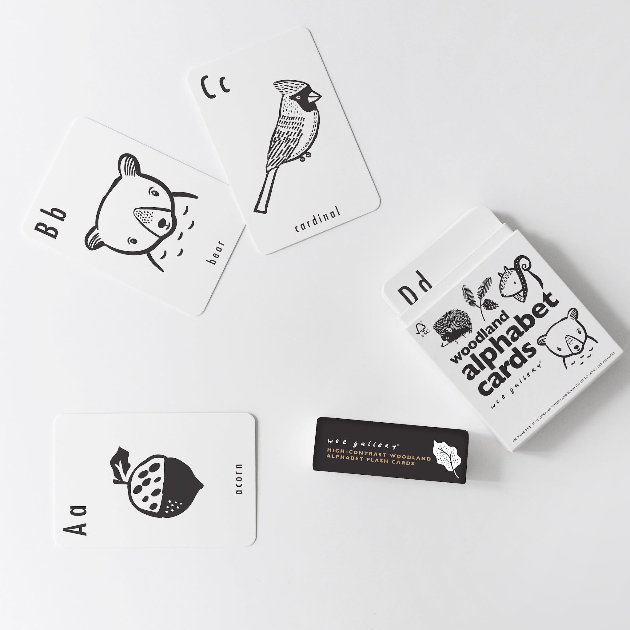 Wee Gallery Woodland Alphabet Cards | Playroom Avenue