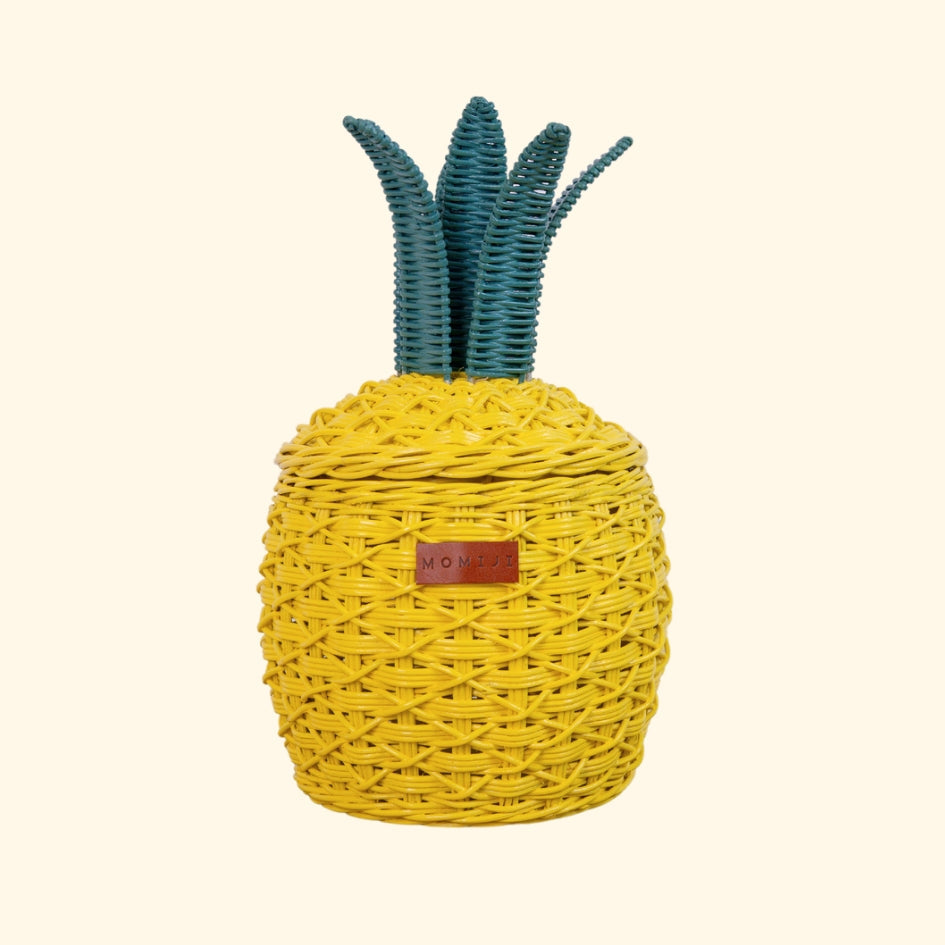 Momiji Pineapple Storage Basket Small - Yellow | Playroom Avenue