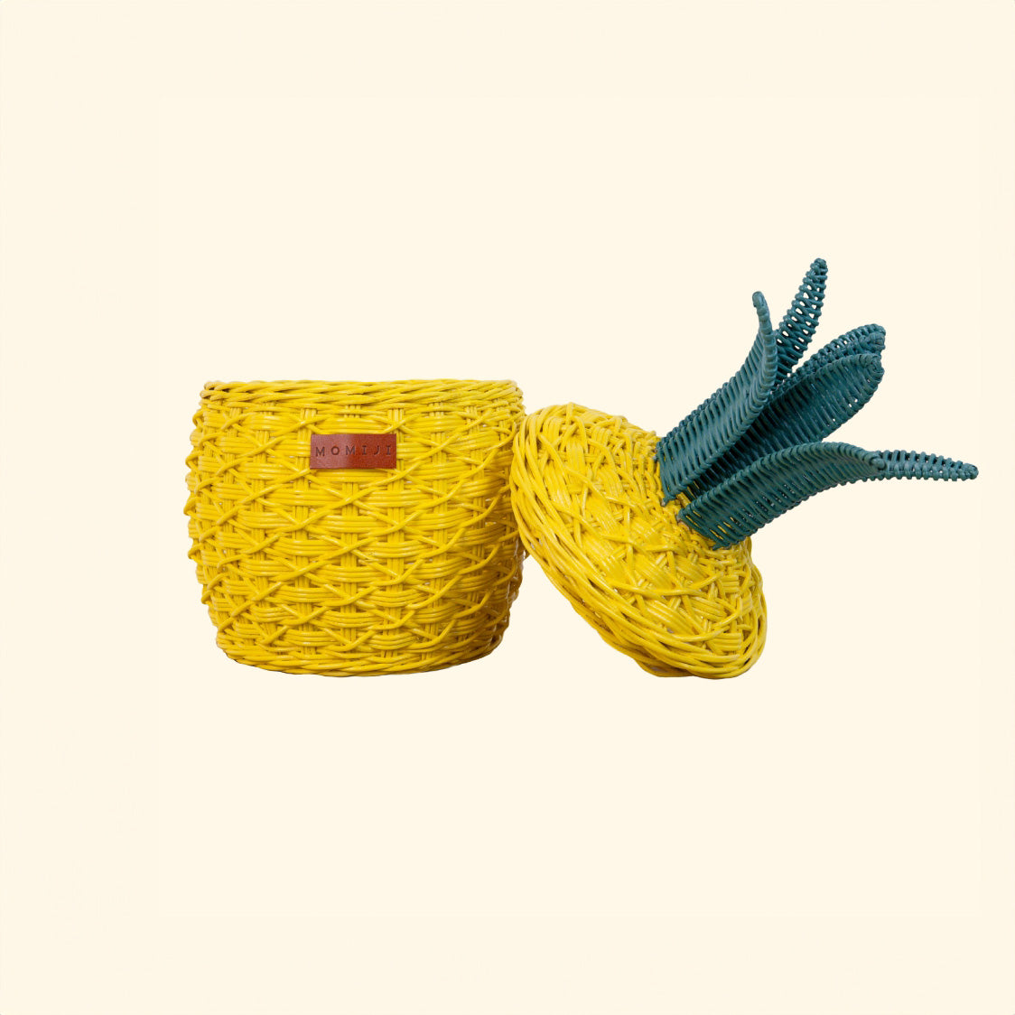 Momiji Pineapple Storage Basket Small - Yellow | Playroom Avenue