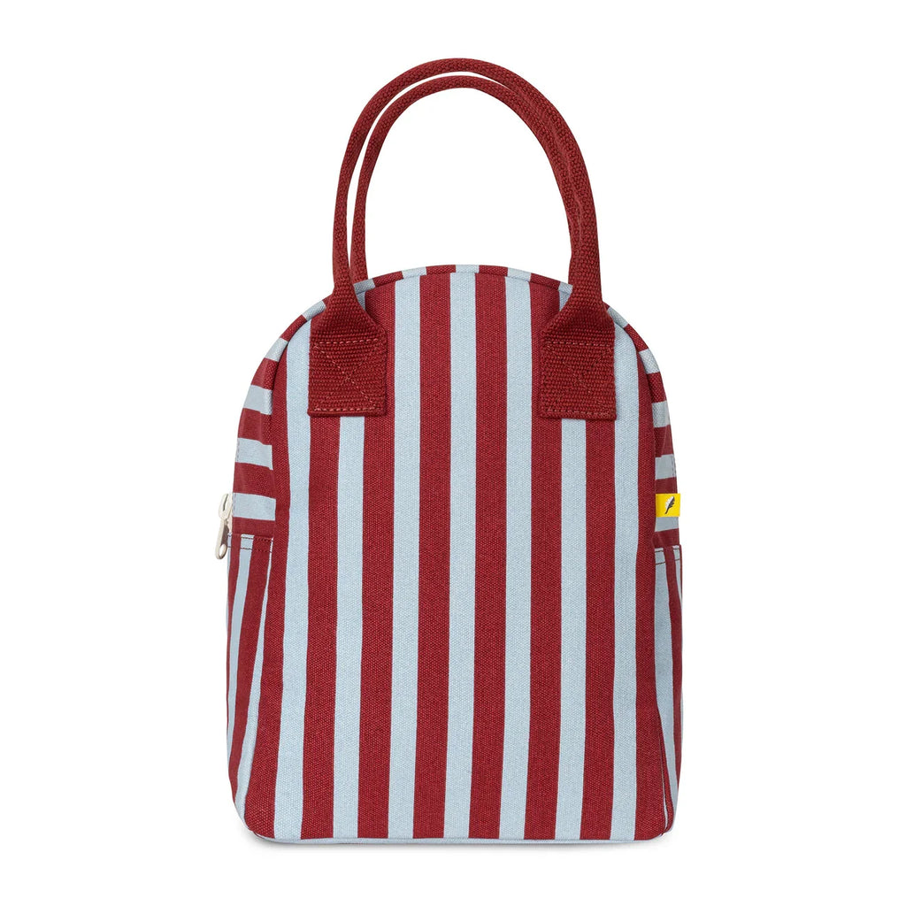 The Good Kiind Lunch Bags Awning Stripe Chili Pepper | Playroom Avenue