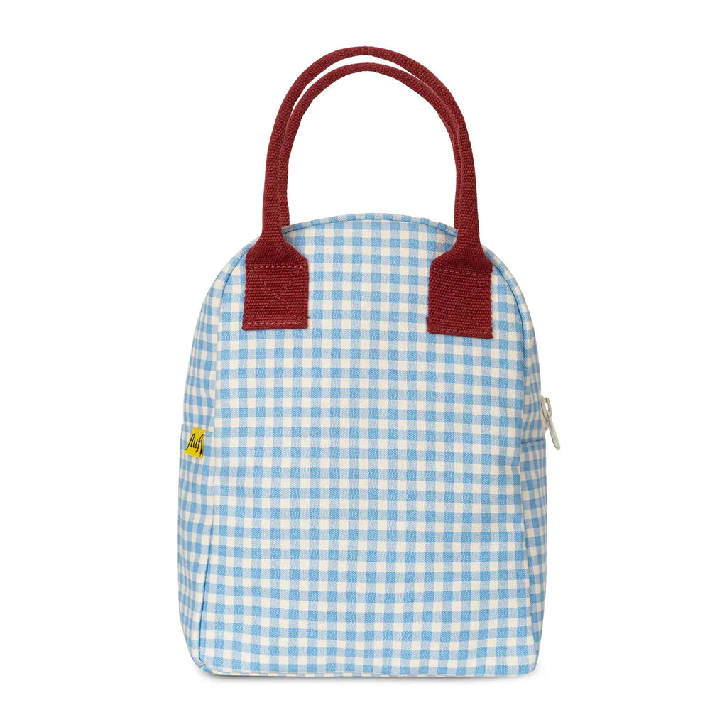 The Good Kiind Lunch Bags Gingham Sky | Playroom Avenue