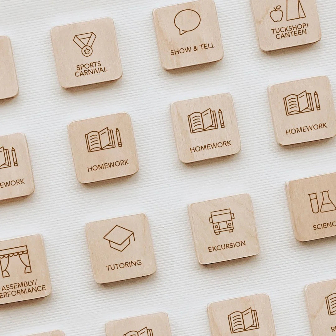 Little Agenda Expansion Tiles Set - School | Playroom Avenue