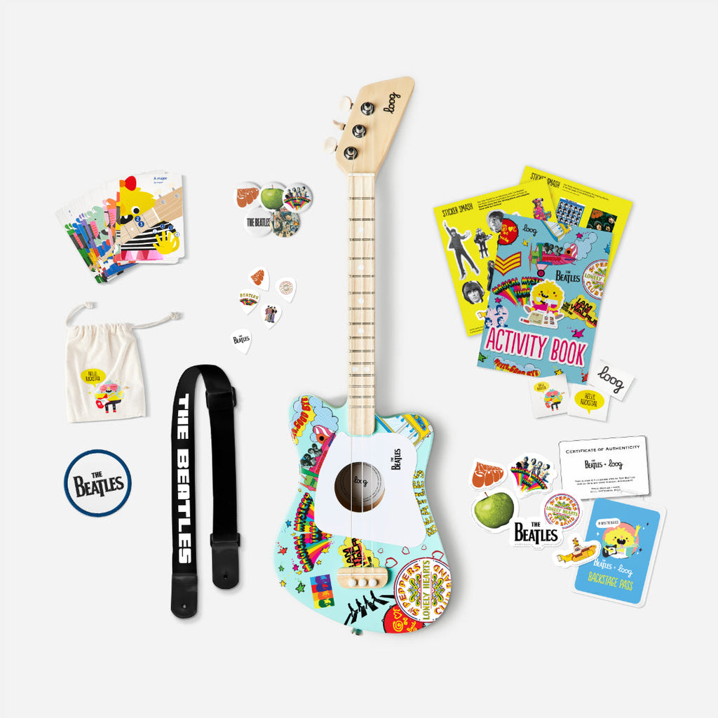 Beatles + loog mini guitar | Playroom Avenue