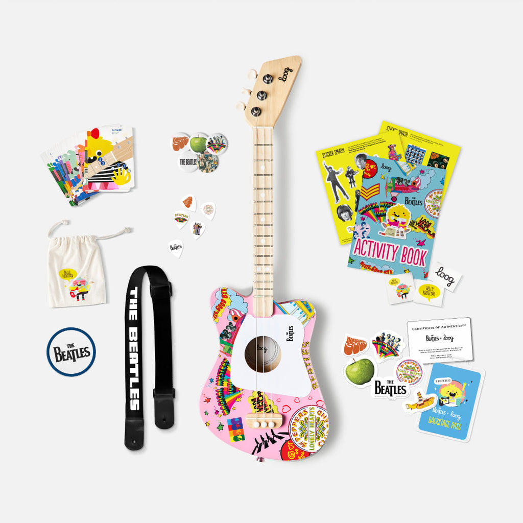Beatles + loog mini guitar | Playroom Avenue