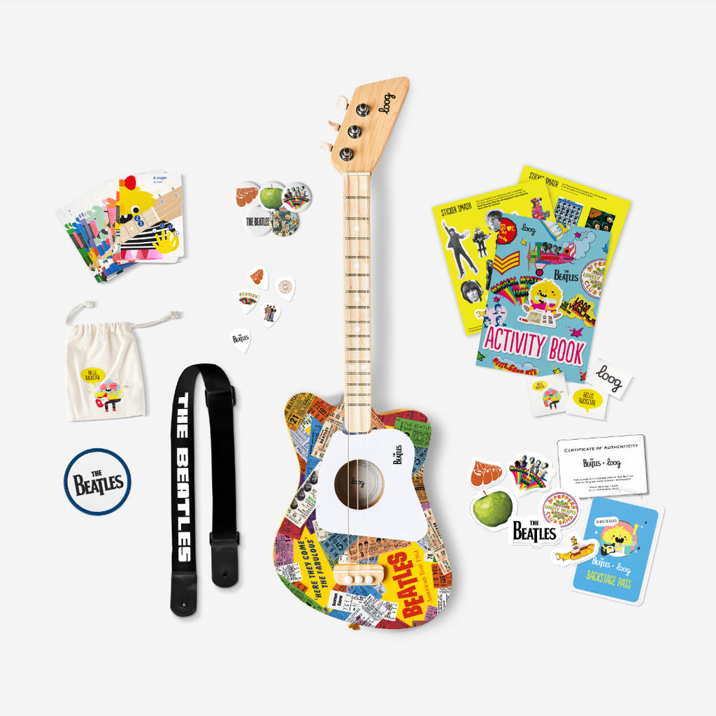 Beatles + loog mini guitar | Playroom Avenue