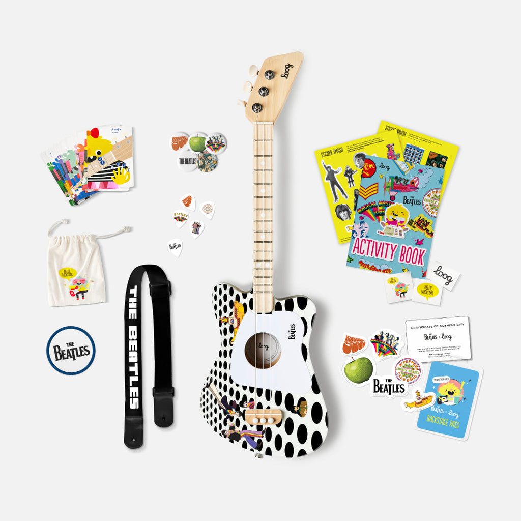 Beatles + loog mini guitar | Playroom Avenue