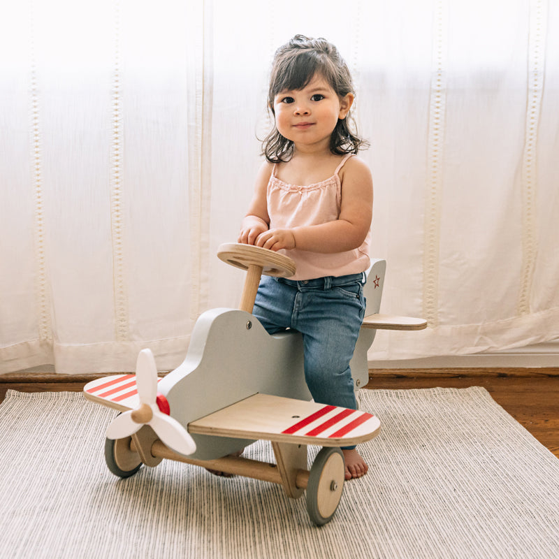 Wonder and Wise Airplane Rocker & Ride On | Playroom Avenue